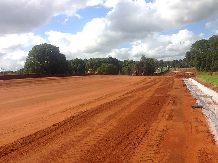 Fill compacted and conformed, ready for further lifts