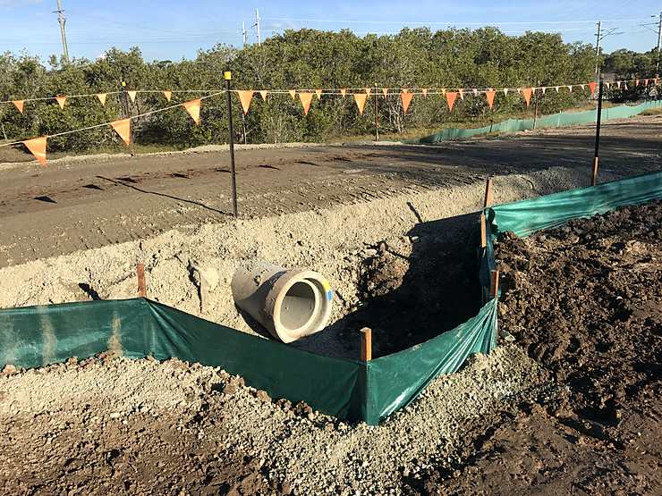 Small RCP laid for access track