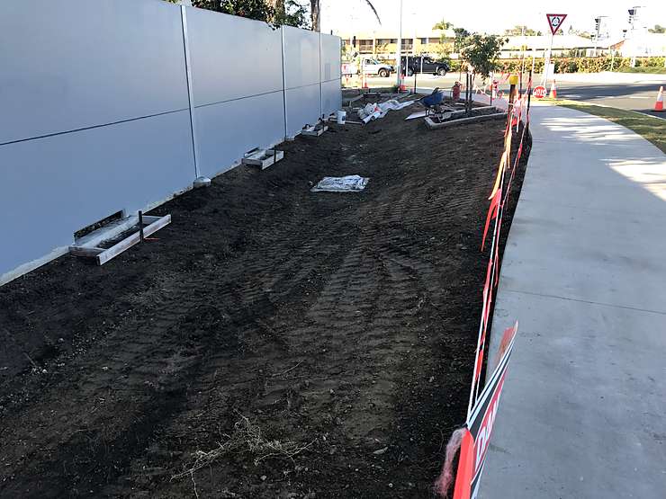 Turf lined drain preparation